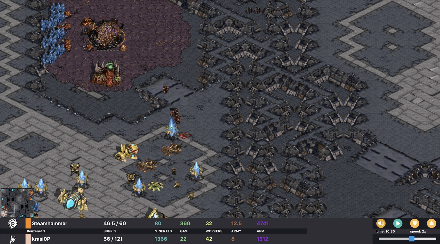 breaking up the protoss ramp